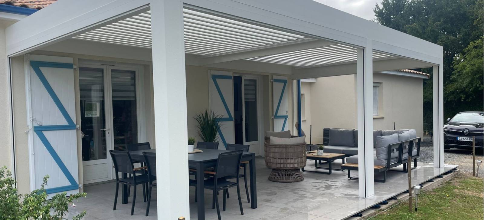 pergola bioclimatique blanche la rochelle et angers