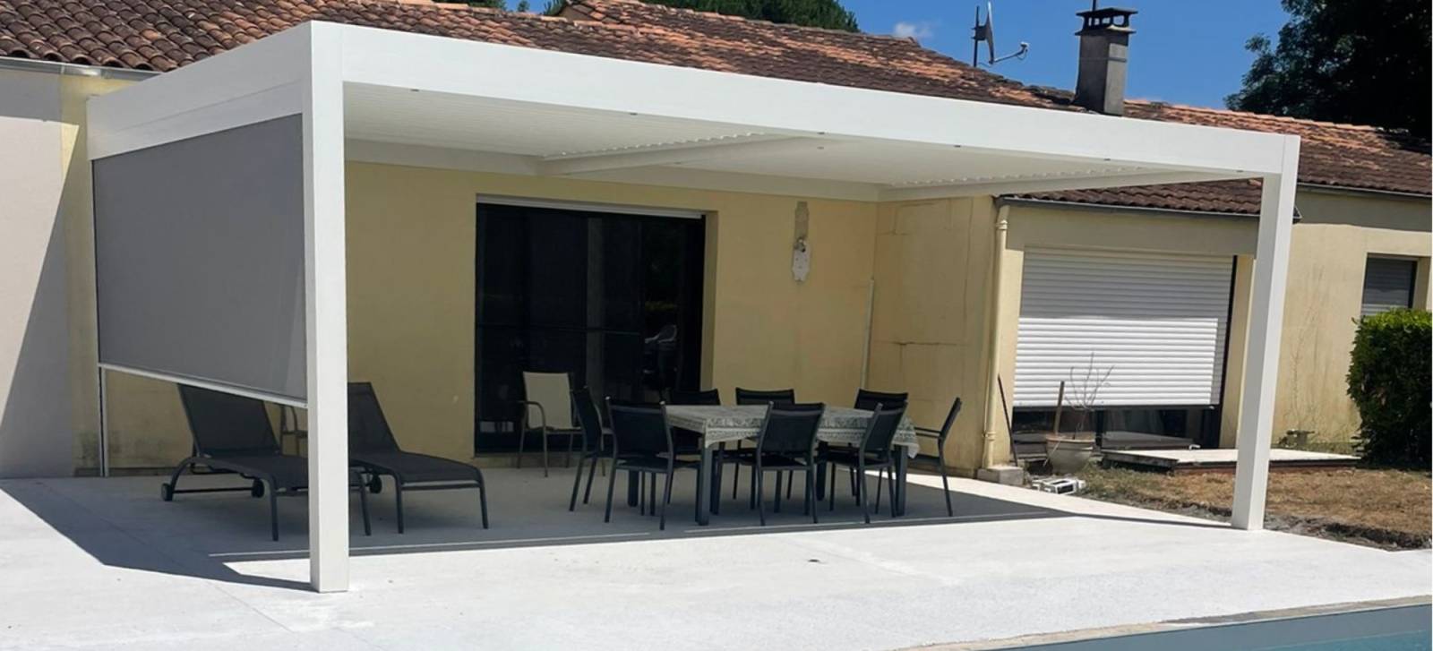 pergola blanche 6x5 Poitiers et angers