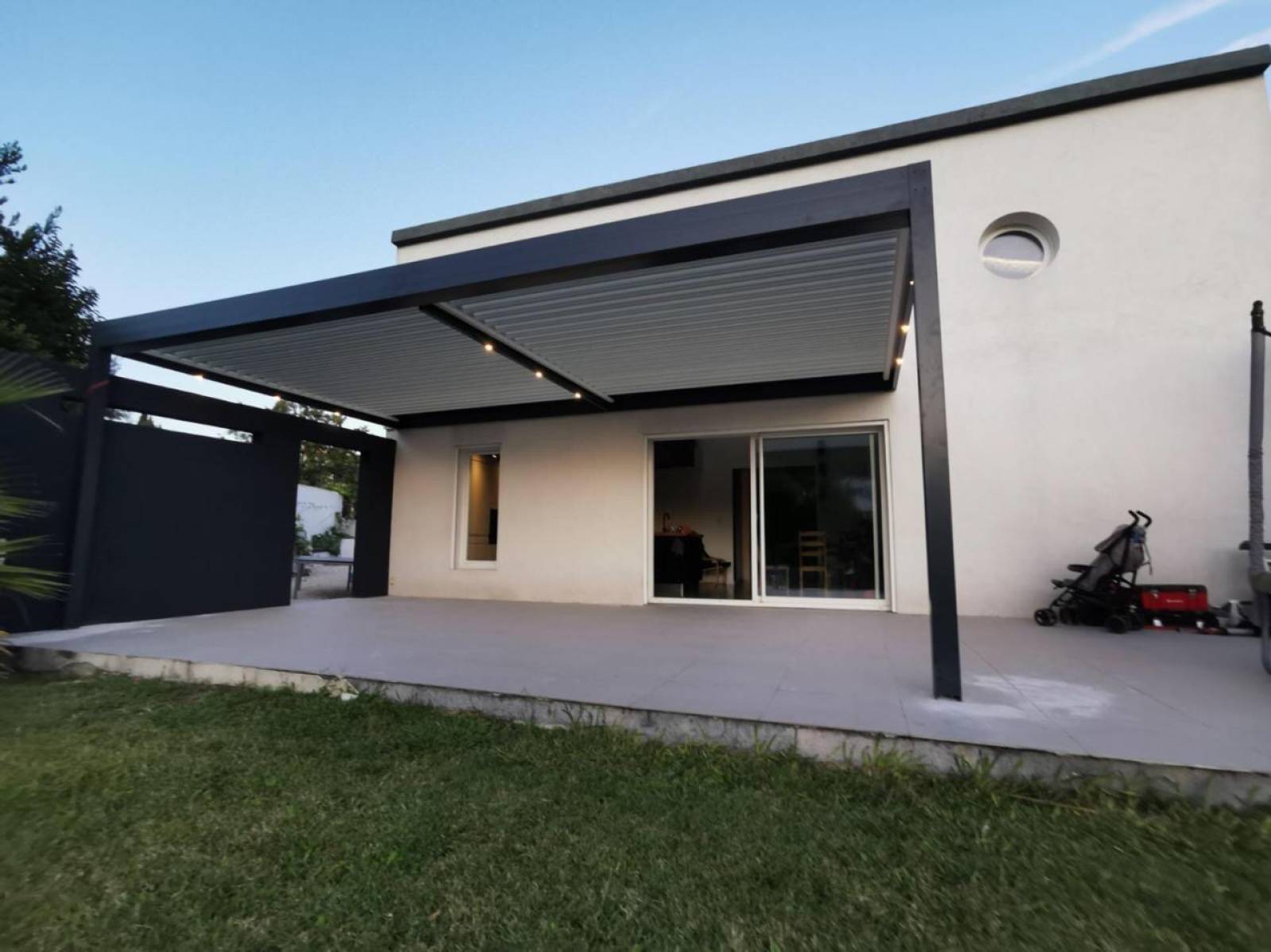 Pergola grise mauléon