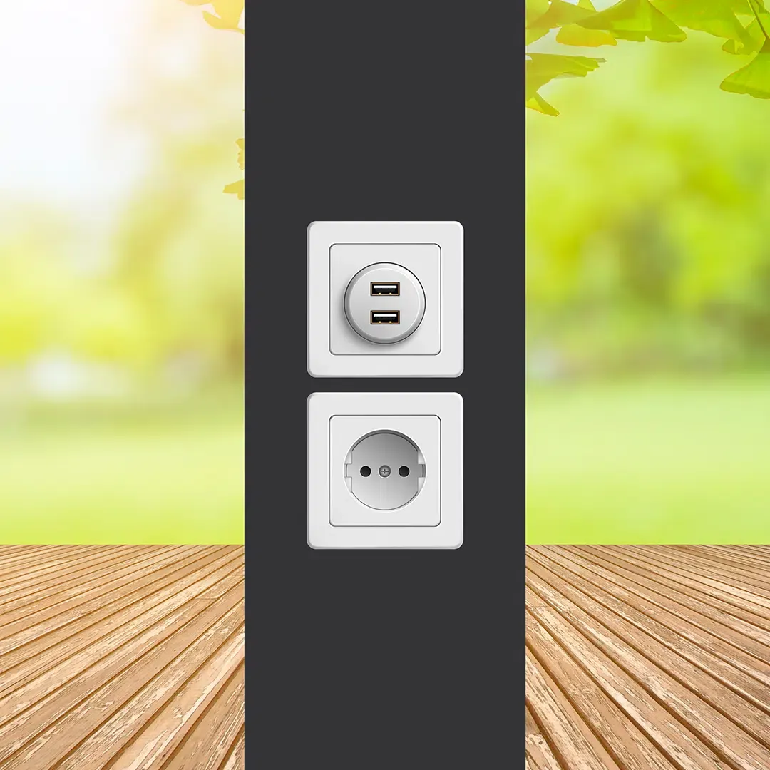 prises electriques intégrées pergola bioclimatique