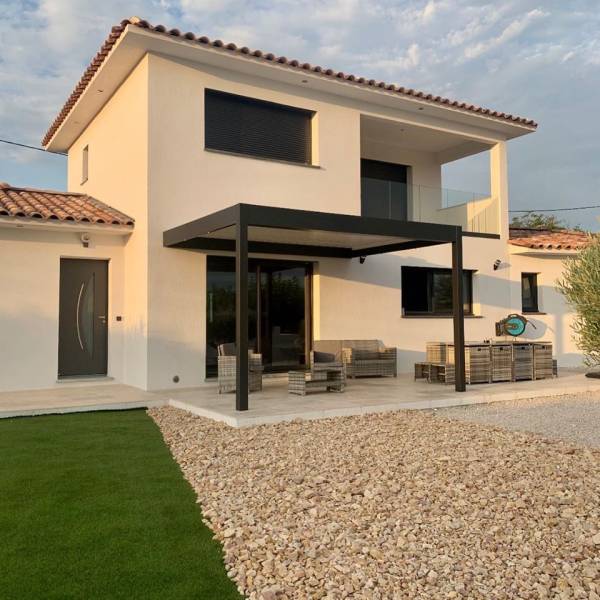 Pergola deux poteaux 