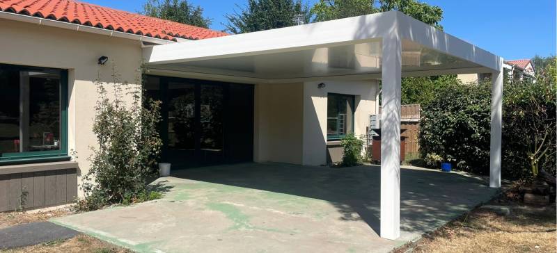 carport 6x5 blanc Parthenay