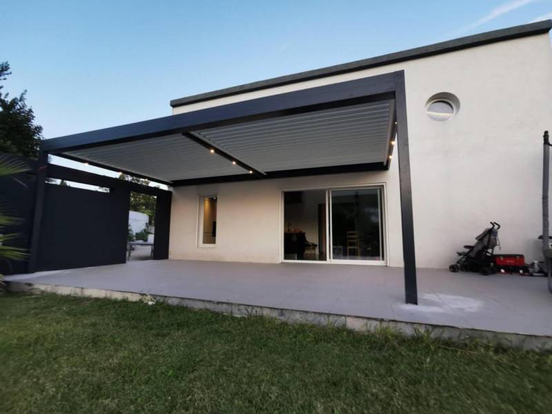 Pergola grise mauléon