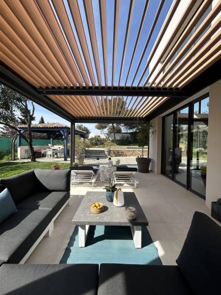 Pergola en alu bois