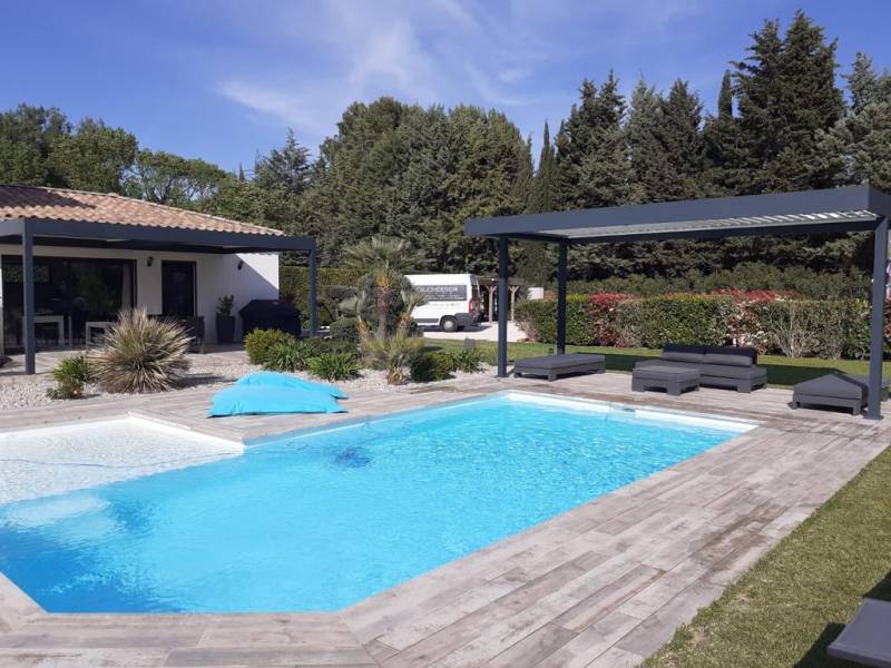 Pergola  en alu contre la pluie 