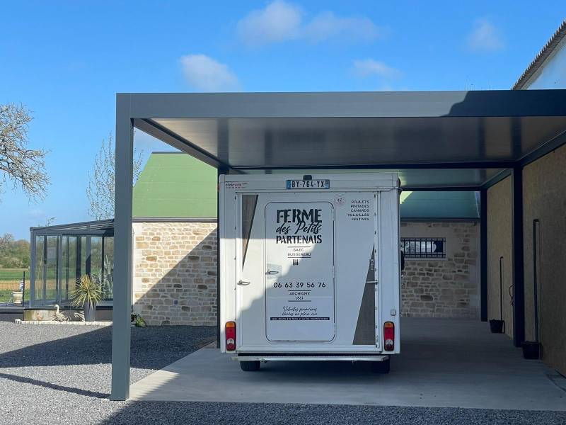 Abri voiture camping car